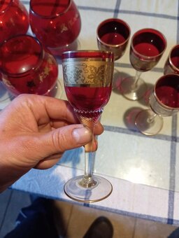 Rubínové skleničky - 5