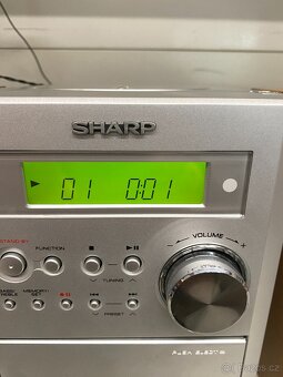 Mikrověž Sharp XL-MP35H kazeta CD AUX - 5