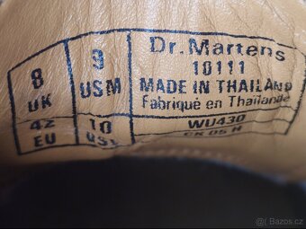 Kožené boty Dr. Martens 1461 - černá (black smooth) vel.42 - 5