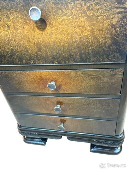 Starožitná komoda nízká Art Deco - 5
