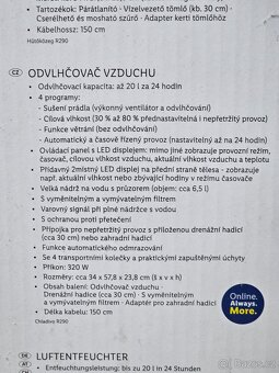 Odvlhčovač vzduchu Silvercrest až 20 l za 24 hodin - 5