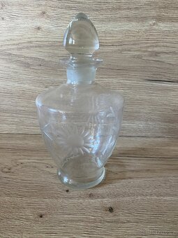 karafa stará skleněná karafa láhev na alkohol demižon - 5