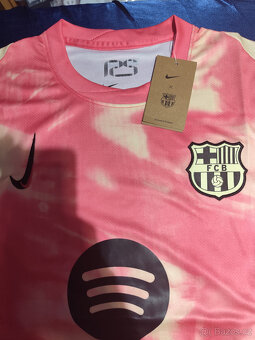 Dres Fc Barcelona Ružový Unikát Batikovaný Nový s visačkami - 5