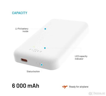 Powerbanka FIXED MagZen s podporou Magsafe 6000mAh - 5