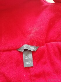 Červené oteplovací dívčí kalhoty vel. 134, H&M - 5