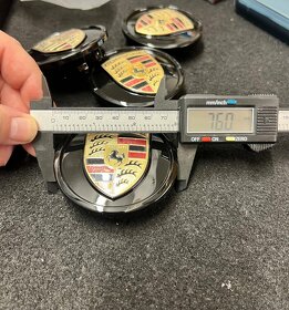 Porsche středové krytky 76mm, poličky "Nový typ " - 5