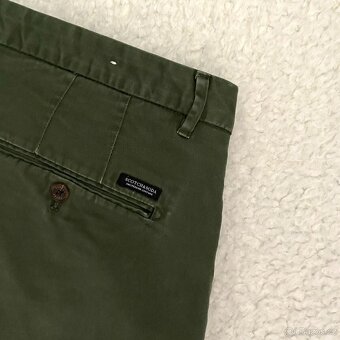 Pánské tmavě zelené kalhoty Scotch & Soda vel. W36 L32 - 5