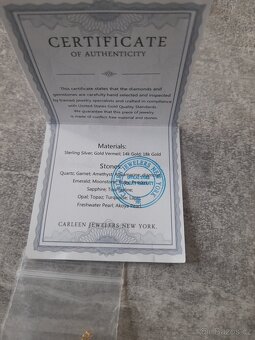 Dámský náramek au750 18k s diamantem 0,013cr - 5