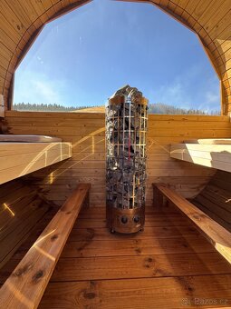 Zahradní sudová sauna 3M - s terasou - 5