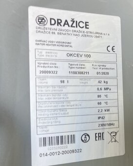 Bojler Dražice OKCEV 100, elektrický 2,2kW - 5