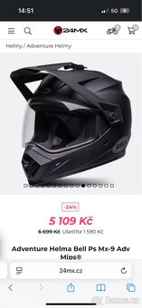 Helma moto Bell Adventure s MIPS vel L - 5