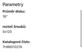 Plechové disky VW T5 T6 5x120 R16 - 5