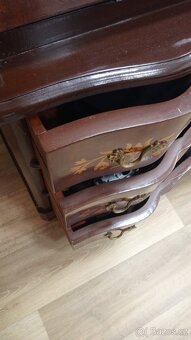 Nádherný intarzovaný sekretář, reprezentativní, rozložitelný - 5