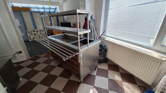 Výdejní stůl na teplé potraviny 70-150-85 cm / 60cm Nastavec - 5
