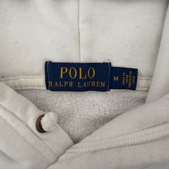 Ralph Lauren Polo bílá mikina s nápisem USA | vel. M - 5