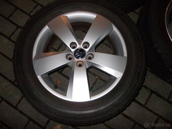5x100 R16 ALU ŠKODA 6x16 ET35. 657601025J s PNEU - 5