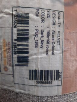 Prodám turecký bavlněný koberec 160×160 - 5