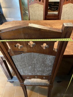 Jidelni stul s zidlemi starozitny - 5