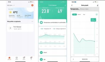 SENZOR TEPLOTY A VLHKOSTI CHYTRÝ Bluetooth TUYA, Smart LIFE - 5