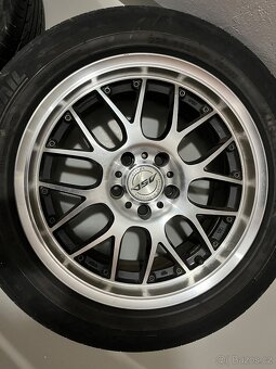 ALU kola ASA AR1 8x17 5x114,3 + letní pneu 225/55 R17 – TOP - 5