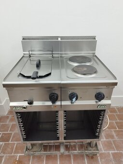 Fritéza 400V Silco + dvouplotýnka + podstavná skříňka na GN - 5