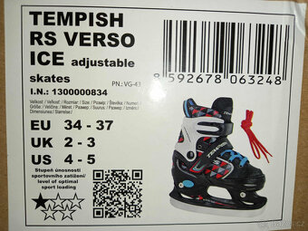 Chlapecké rostoucí brusle na led vel. 34-37 - 5