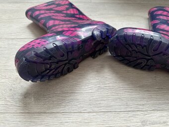 Dívčí fialovo-růžové holínky, vel. 30/31 - 5