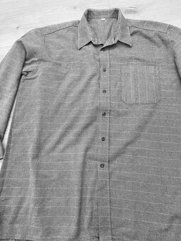 Panská šedá košile vel 44 - 5