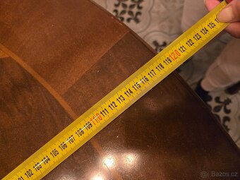 Starožitný jídelní stůl se židlemi - 5