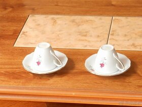 Mokka porcelánová souprava s konvicí a cukern. - 5