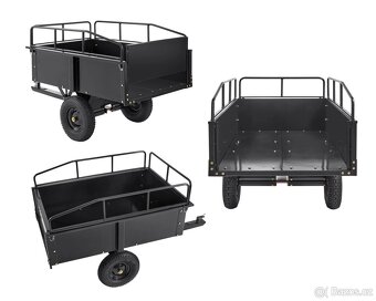Sklápěcí vozík pro zahradní traktor, nosnost 340 kg - nový - 5