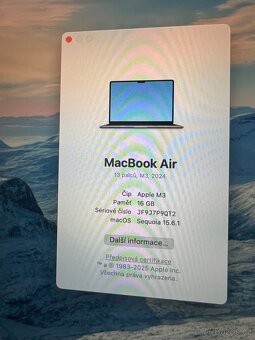 Apple MacBook Air 13" 2024, M3 8-C 16 GB/256 GB - 5