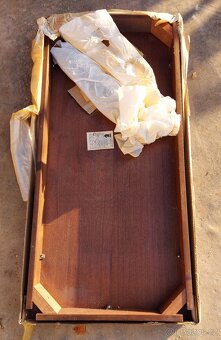 Konferenční stolek - mahagonový - retro - 5