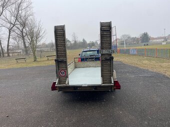✅Bržděný přívěs na přepravu bagru Saris 2700 kg, 150x300 - 5