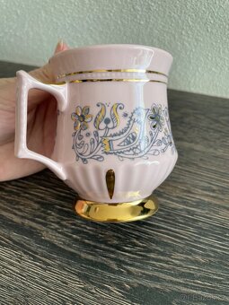 RŮŽOVÝ PORCELÁN - BUCLÁK, značeno H&C, porcelánka CHODOV - 5