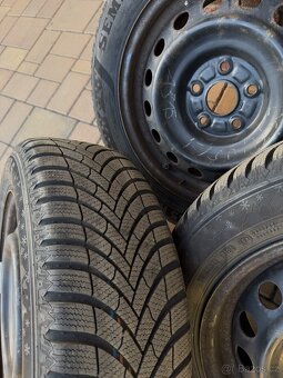 Plechové disky 5x114.3 16 se zimním pneu 205/55 R16 - 5