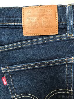 Levi’s 512 modré džíny panské - 5