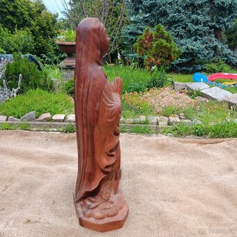 Socha Panny Marie dřevo výška 30,5cm - 5