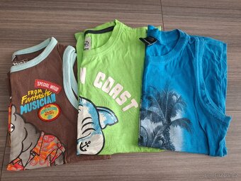 Tílko, tričko bez rukávů vel. 122 - 146 - 5