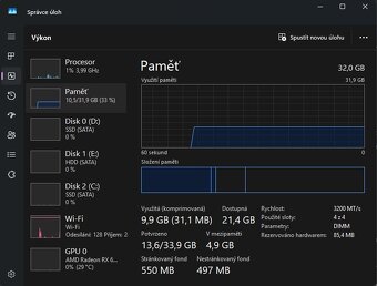🔥 Výkonný herní PC – Ryzen 5 / RX 6500 XT / 32 GB RAM / 2x - 5