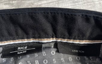 Černé kalhoty Boss slim fit RICE. Velikost 50 - 5