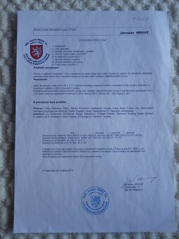 Starožitný zlatý 21,6K prsten se safírem a diamanty. - 5