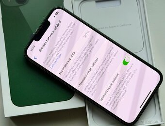 iPhone 13 Green BATERIE 100% TOP - 5
