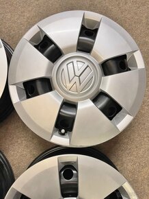 4x100 R14 plechové disky a Poklice originál VW Up - 5