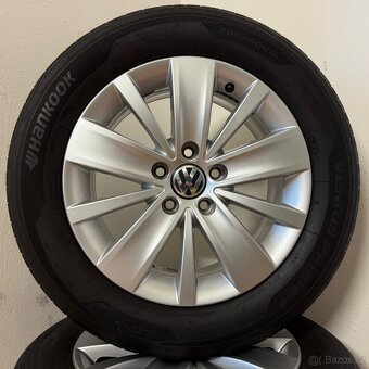 VW SHARAN II 5x112 R16 ET33+LETNÍ 205/60R16 5,5/3mm - 5