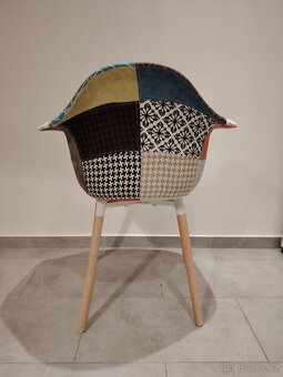 Nové židle/křesílka patchwork za super cenu - 5