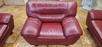 Kožená sedací souprava 3+2+1 - 5