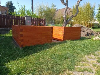 Vyvýšený záhon - poctivý modřínový MASIV - 5