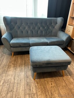 Semišová sedačka - 5