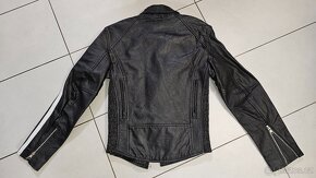 Kožená dámská moto motorkářská bunda E.M.Z., vel. M - NOVÁ - 5